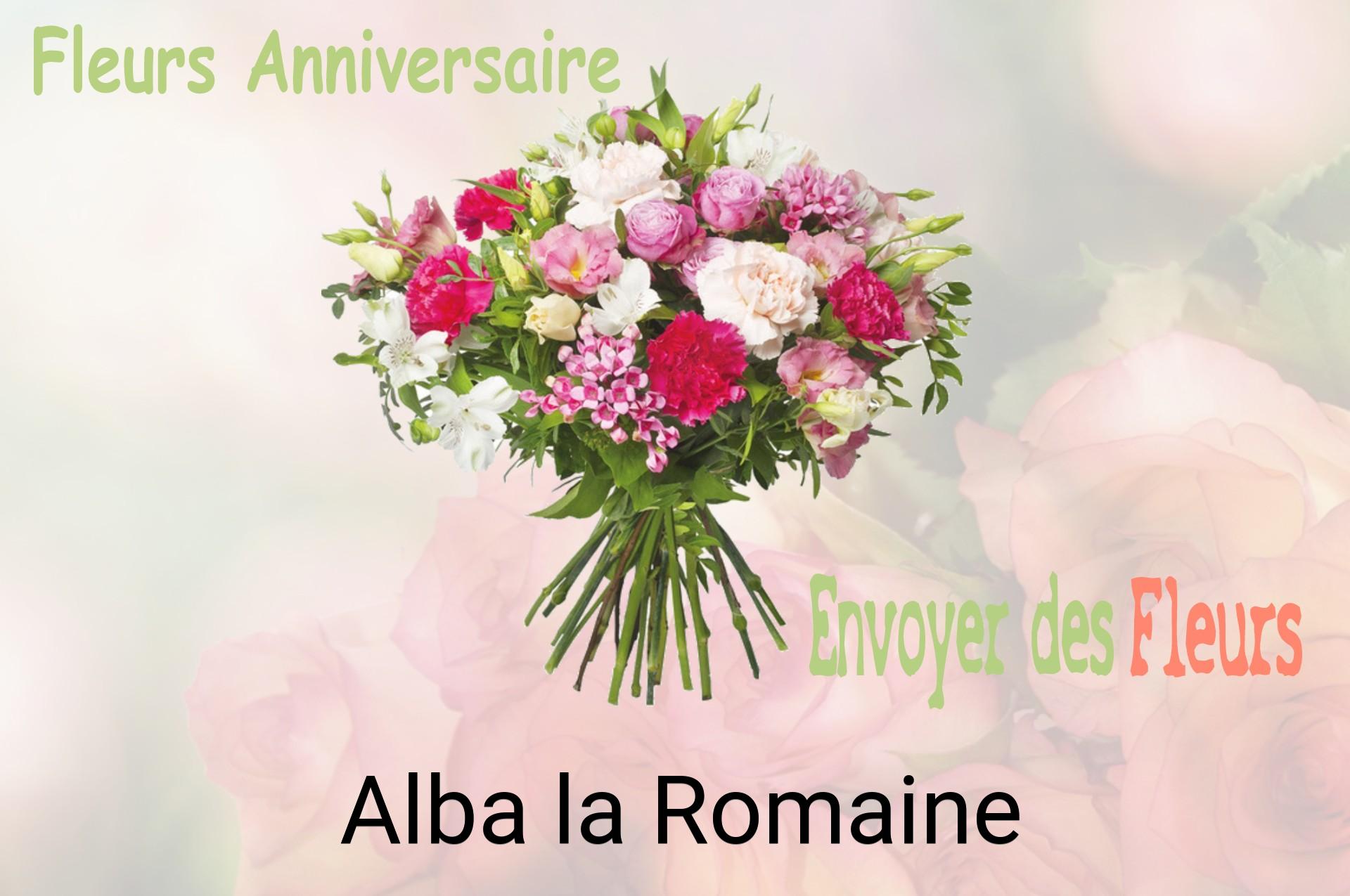 Bouquet de fleurs d’anniversaire livré à Alba-la-Romaine